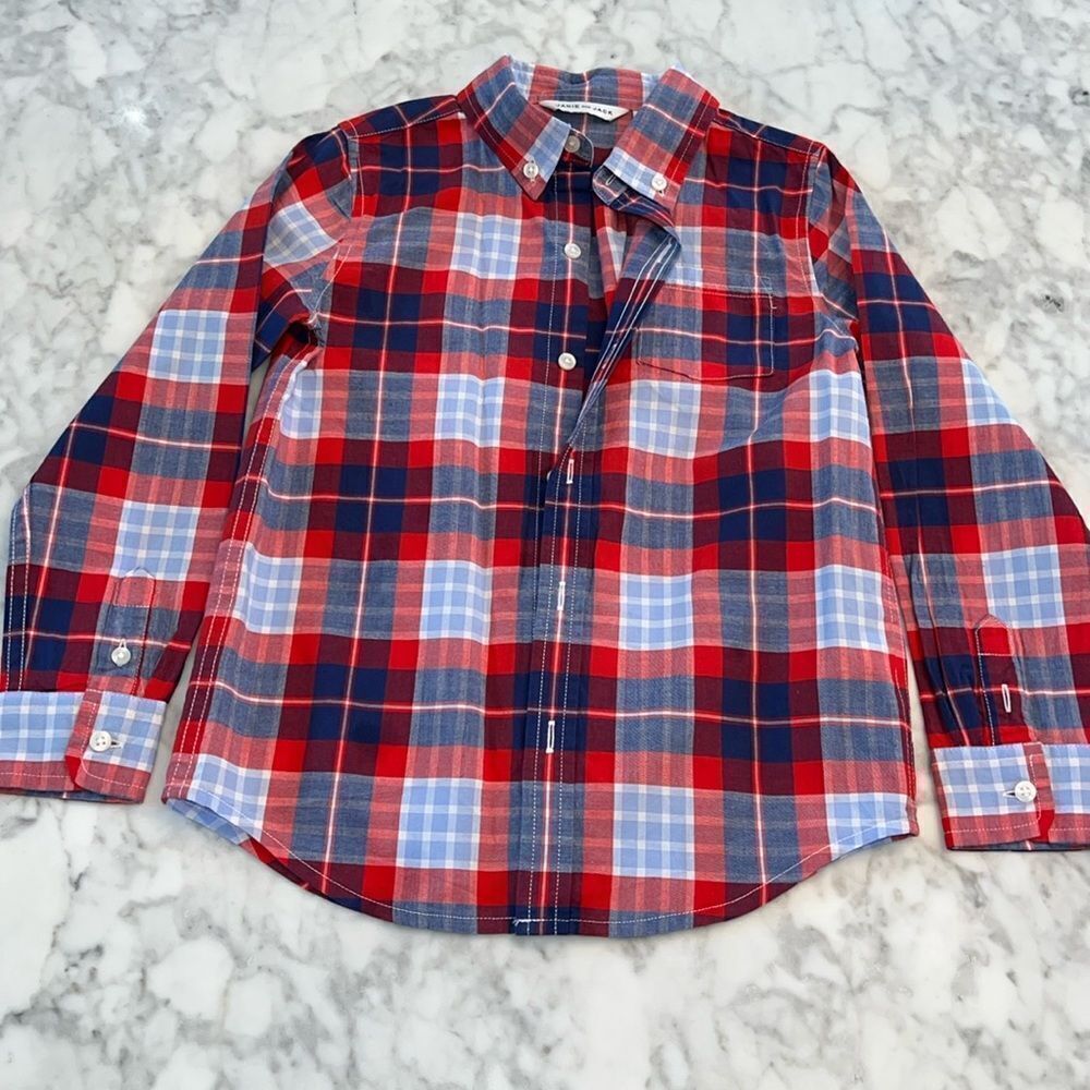 JANIE & JACK BUTTON SHIRT 6Y